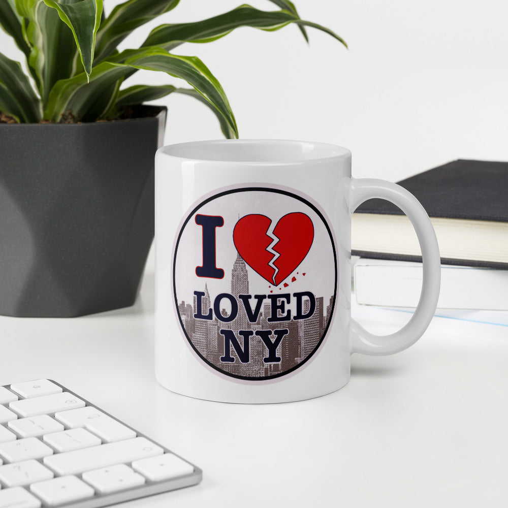 I Loved NY White glossy mug (free shipping)