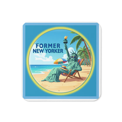 Lady Liberty Cork back coaster (free shipping)