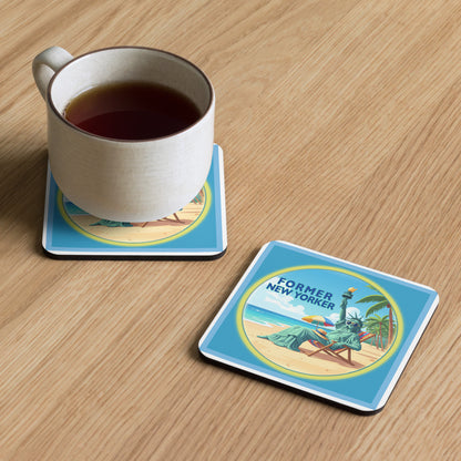 Lady Liberty Cork back coaster (free shipping)