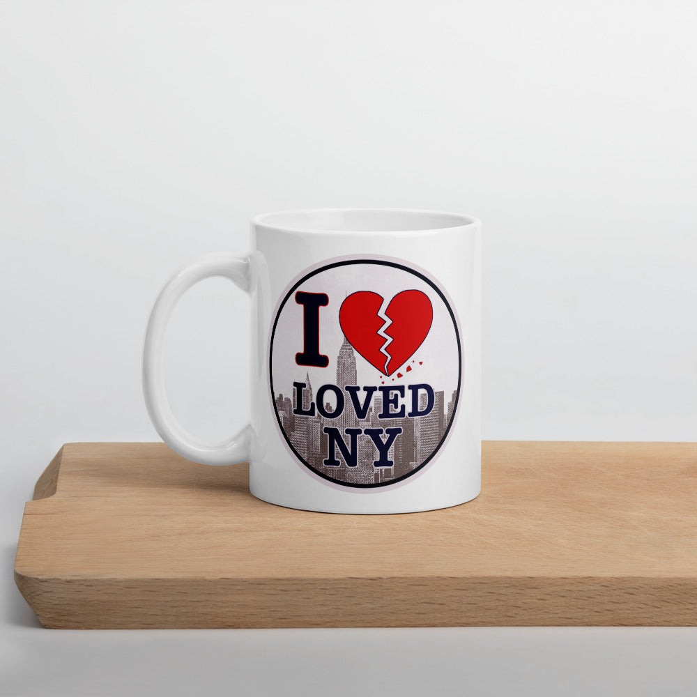 I Loved NY White glossy mug (free shipping)