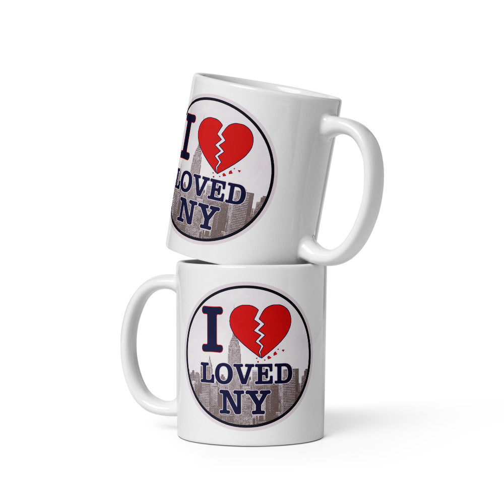 I Loved NY White glossy mug (free shipping)