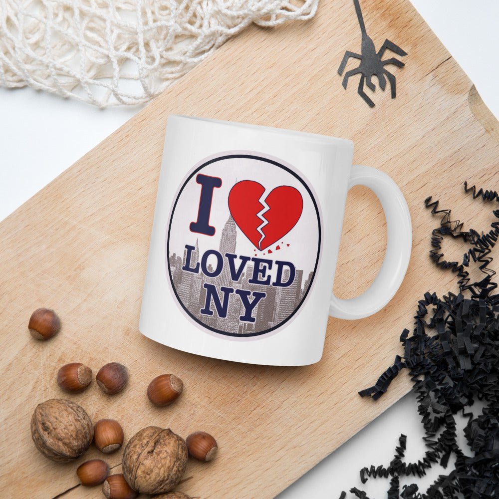 I Loved NY White glossy mug (free shipping)