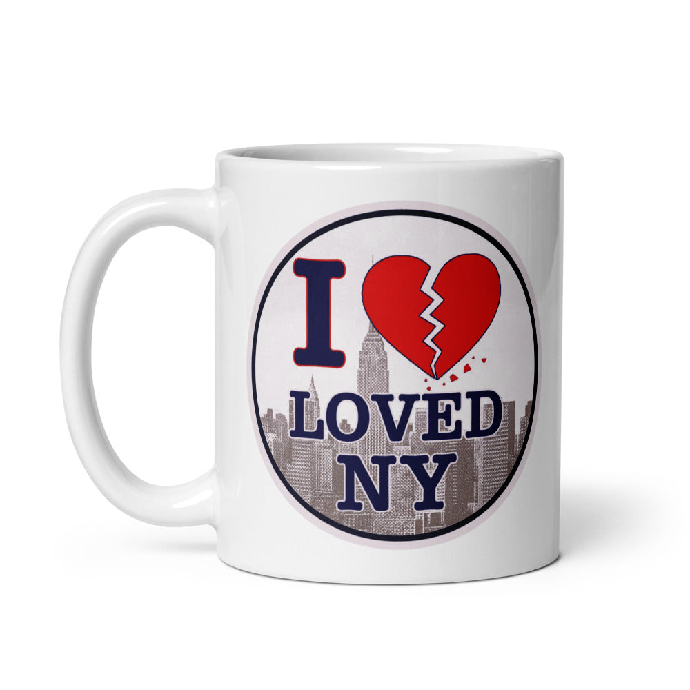 I Loved NY White glossy mug (free shipping)