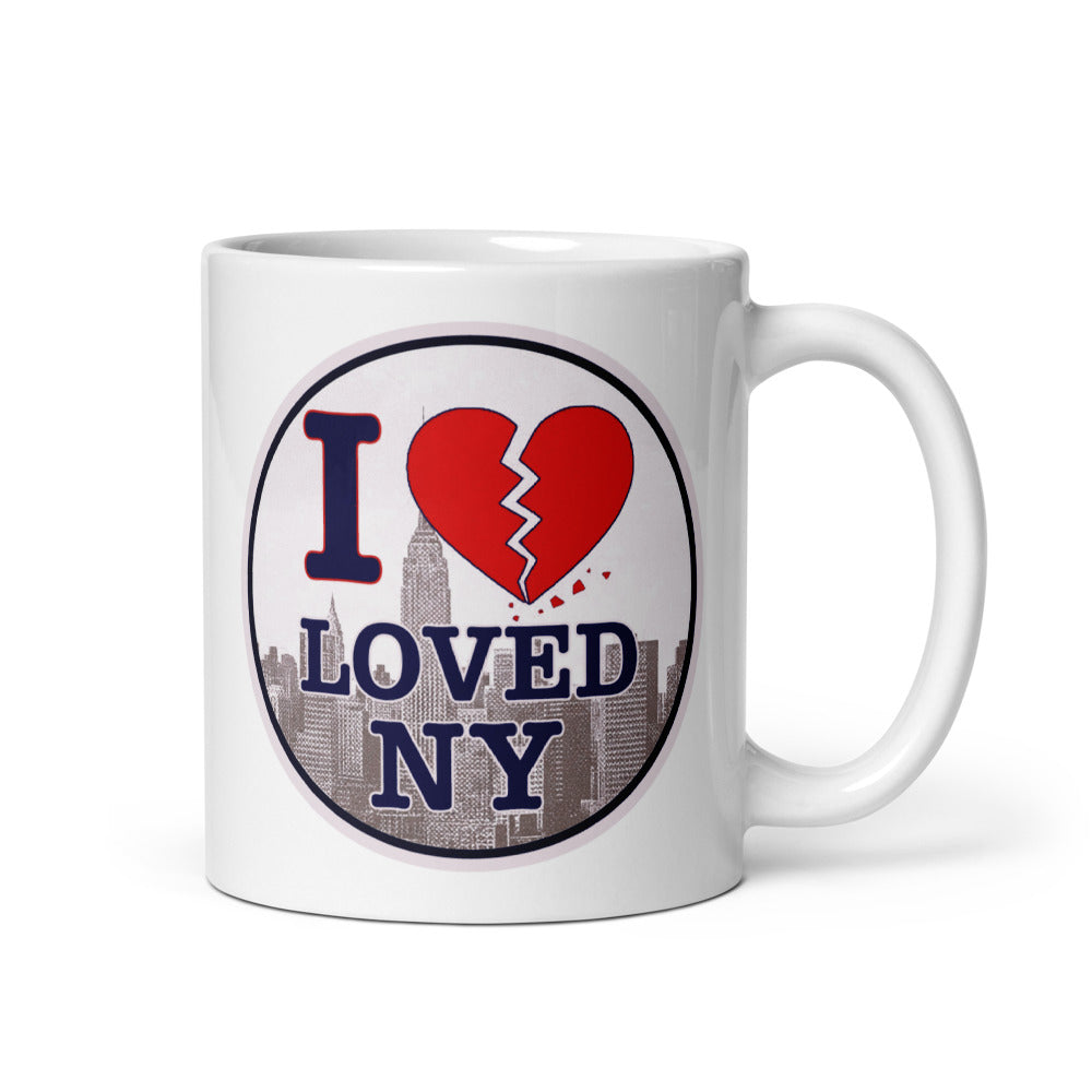 I Loved NY White glossy mug (free shipping)