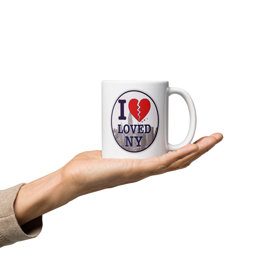 I Loved NY White glossy mug (free shipping)