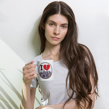 I Loved NY White glossy mug (free shipping)